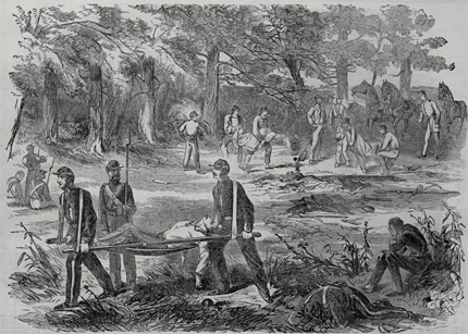 Bull Run wounded soldiers