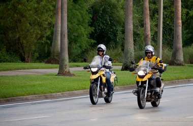 Two motorcycle riders