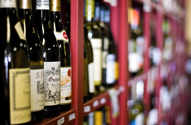 wine shelf