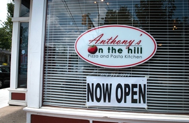 Anthony's on the Hill sign