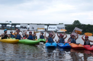 Kayakers support the Best Town Ever (2)