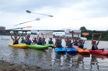 Kayakers support the Best Town Ever (1)