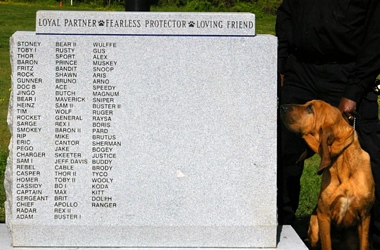 K-9 memorial