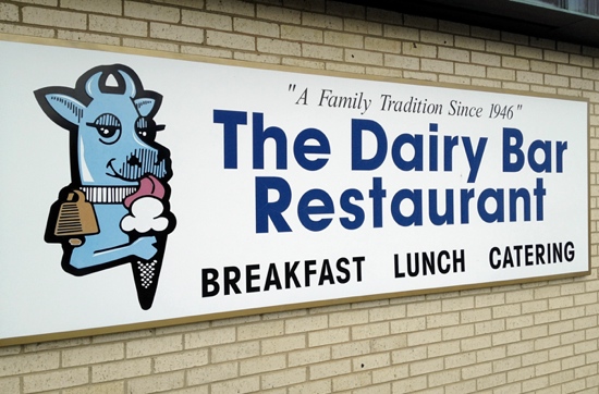 The Dairy Bar sign