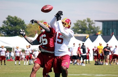 Redskins practice training camp