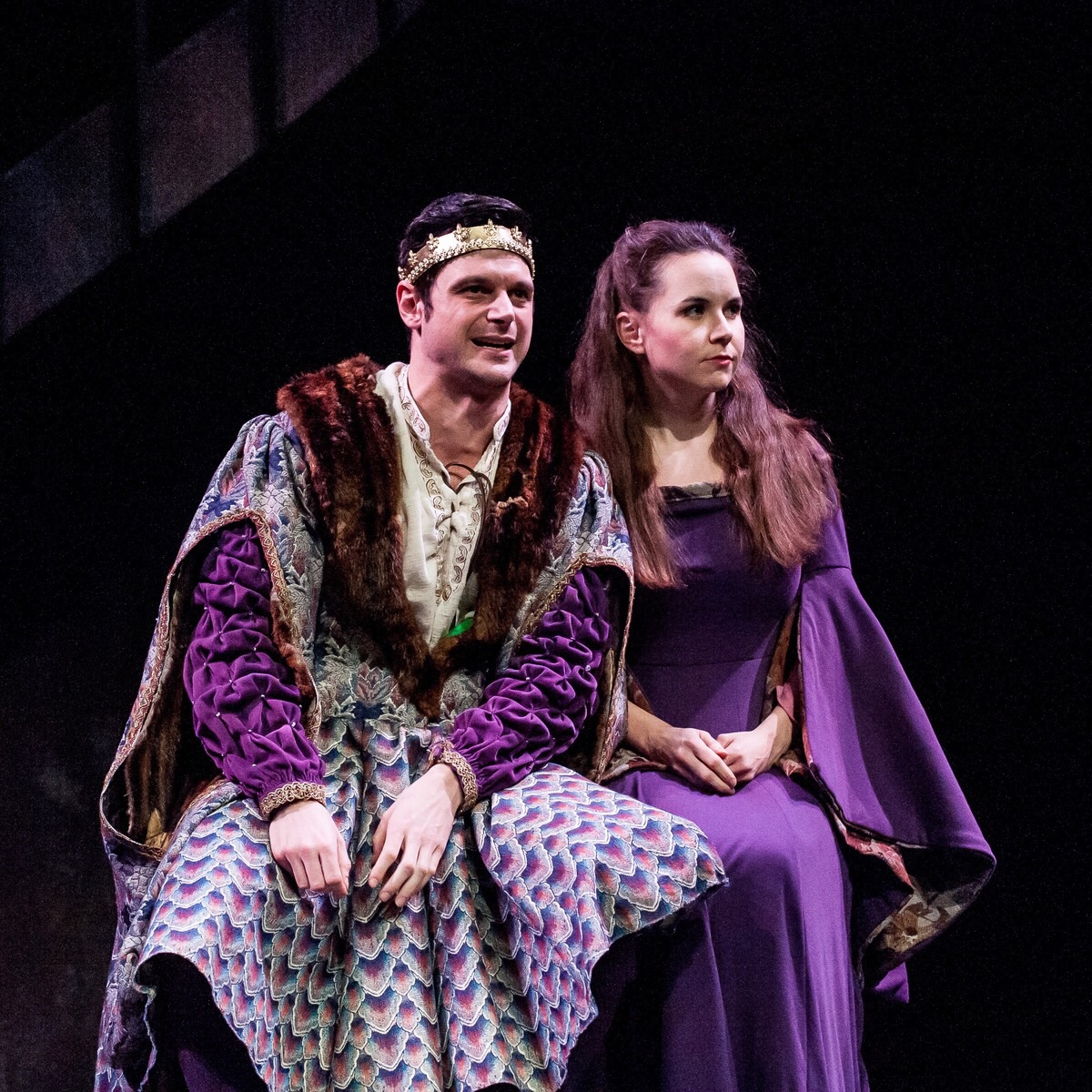 Evan Nasteff (King Philip of France) and Audra Honaker (Alais)