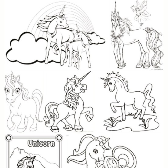 unicorn coloring pages printable free high performers