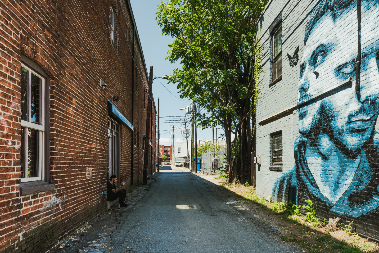 Between W. Broad Street and W. Marshall Street off of Goshen Street.